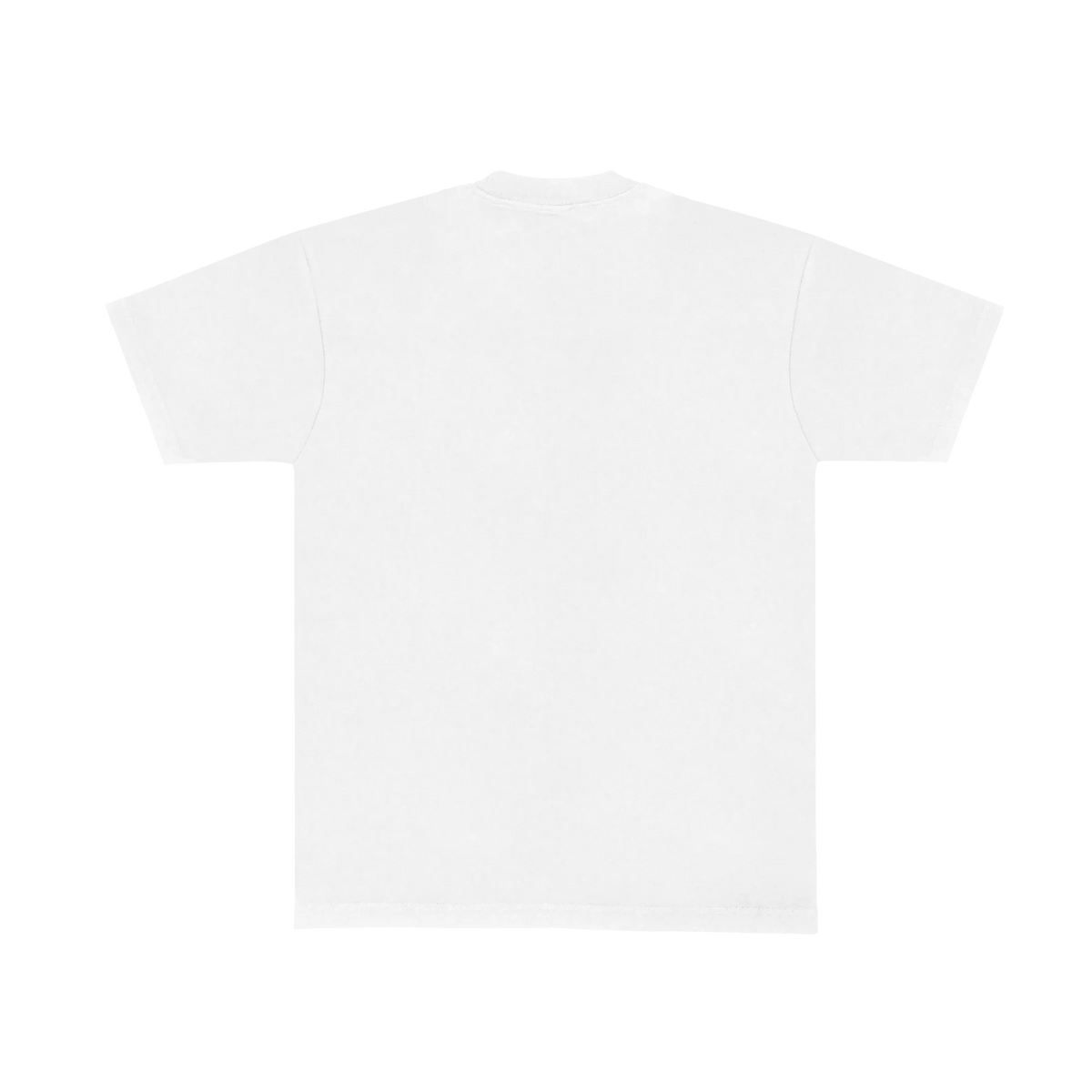 Back view of the plain white Harry Styles Good Catch T-shirt with crew neck and short sleeves