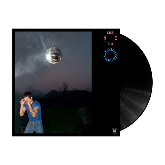 Kiss All The Time, Disco Occasionally black vinyl by Harry Styles with disco ball night cover art